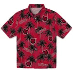 Arkansas State Red Wolves Hawaiian Shirt - Palm Tree Motif | Hula Hawaiian Shirts