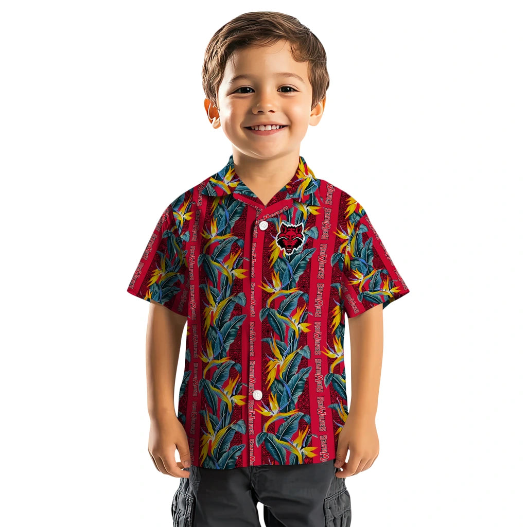 Arkansas State Red Wolves Hawaiian Shirt - Paradise Vines | Hula Hawaiian Shirts