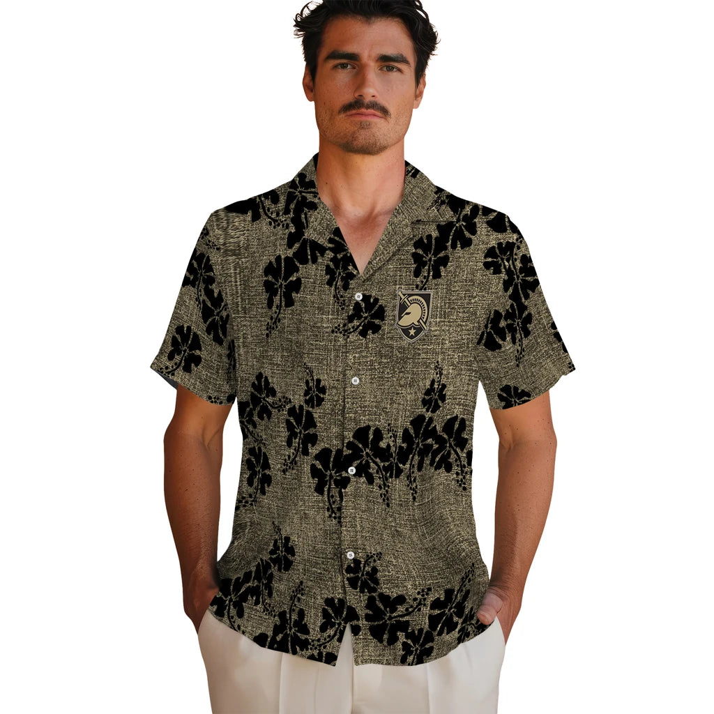 Army Black Knights Hawaiian Shirt - 50th State Flower | Hula Hawaiian Shirts