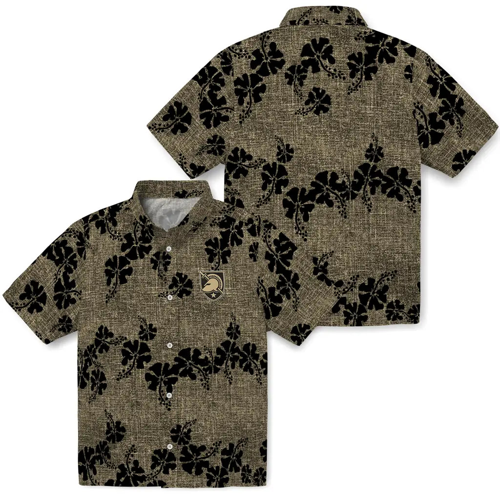 Army Black Knights Hawaiian Shirt - 50th State Flower | Hula Hawaiian Shirts