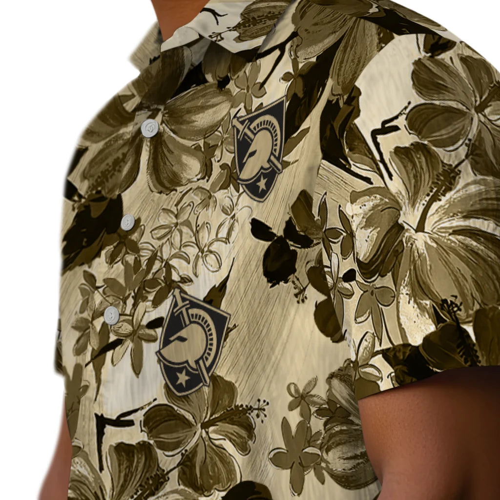 Army Black Knights Hawaiian Shirt - Hibiscus Arrangement | Hula Hawaiian Shirts