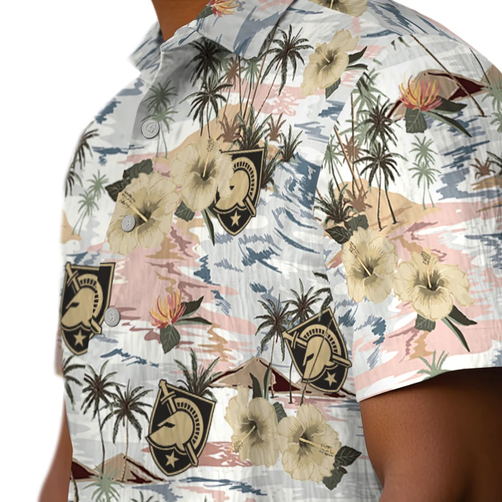 Army Black Knights Hawaiian Shirt - Hibiscus Seaside | Hula Hawaiian Shirts