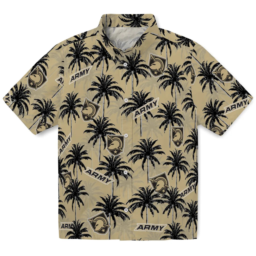 Army Black Knights Hawaiian Shirt - Palm Tree Motif | Hula Hawaiian Shirts