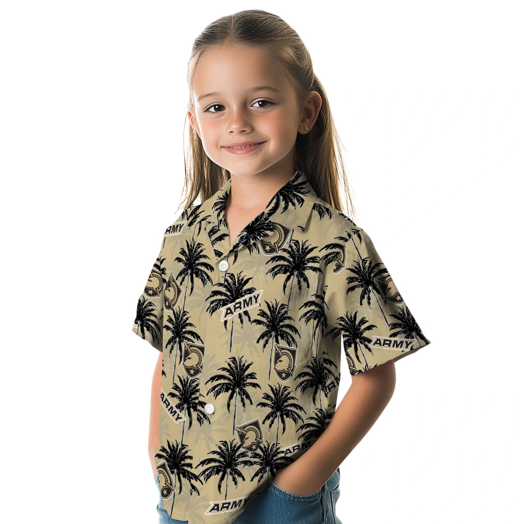 Army Black Knights Hawaiian Shirt - Palm Tree Motif | Hula Hawaiian Shirts