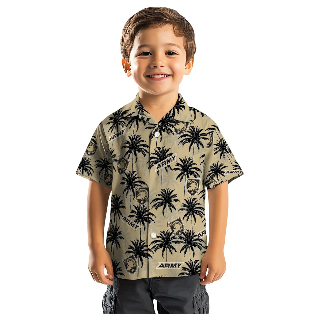 Army Black Knights Hawaiian Shirt - Palm Tree Motif | Hula Hawaiian Shirts