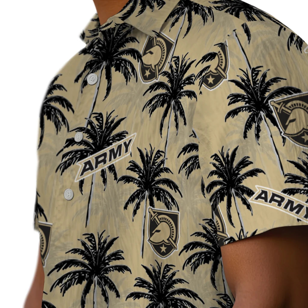 Army Black Knights Hawaiian Shirt - Palm Tree Motif | Hula Hawaiian Shirts
