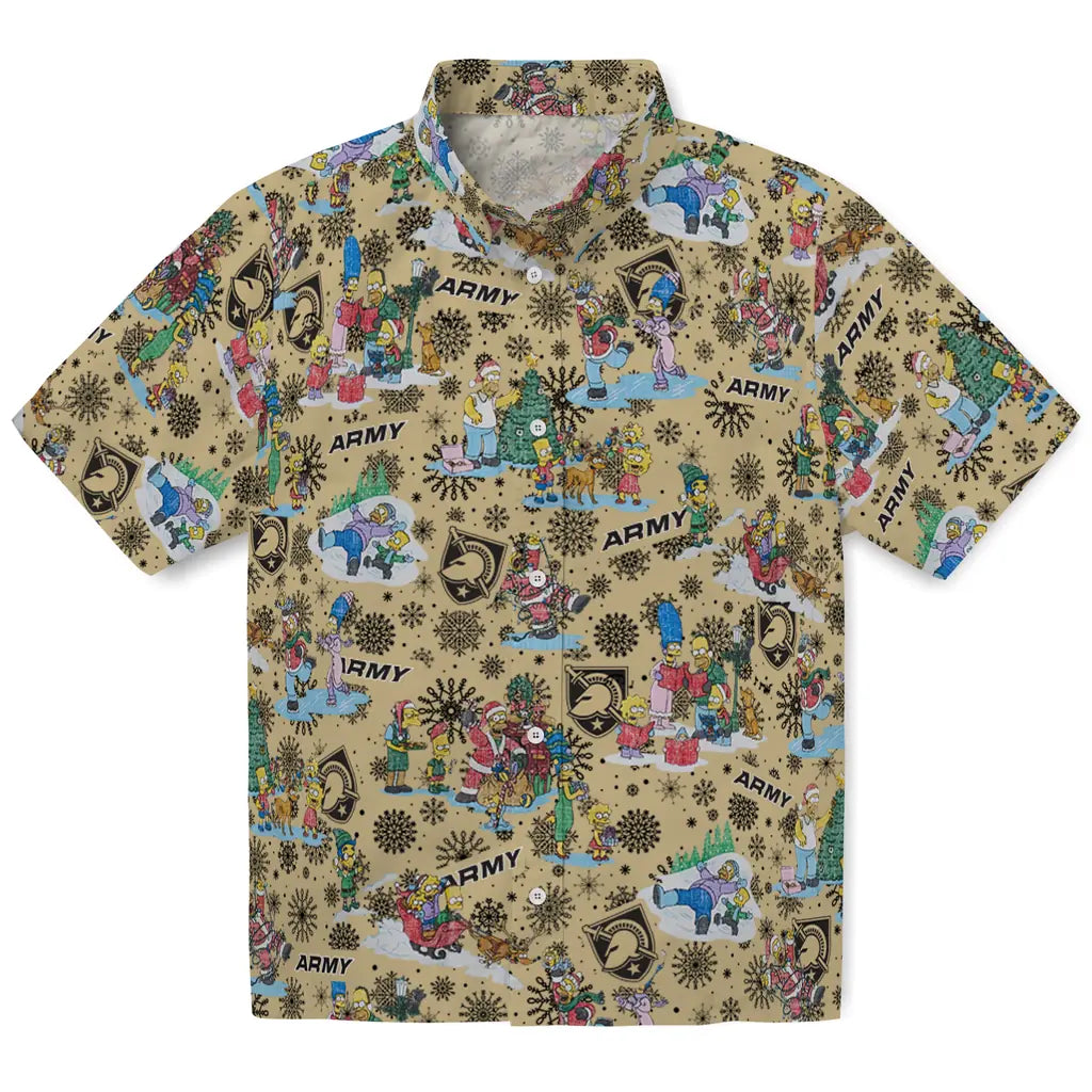 Army Black Knights Hawaiian Shirt - Simpsons Christmas | Hula Hawaiian Shirts