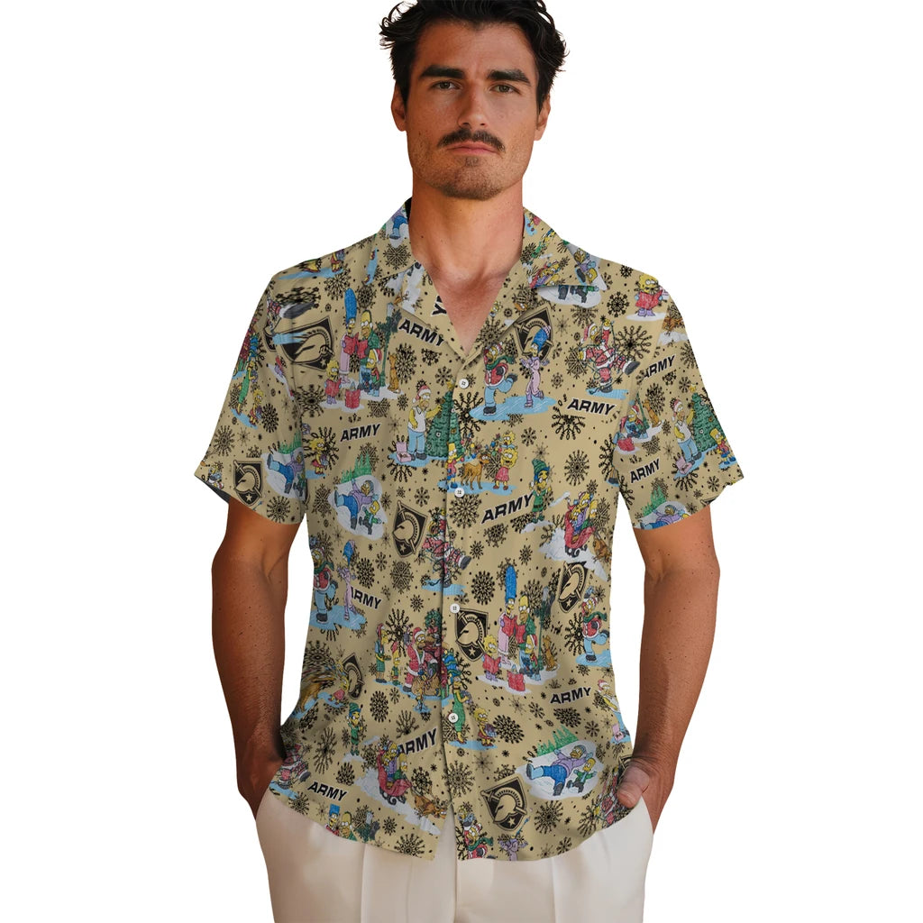Army Black Knights Hawaiian Shirt - Simpsons Christmas | Hula Hawaiian Shirts