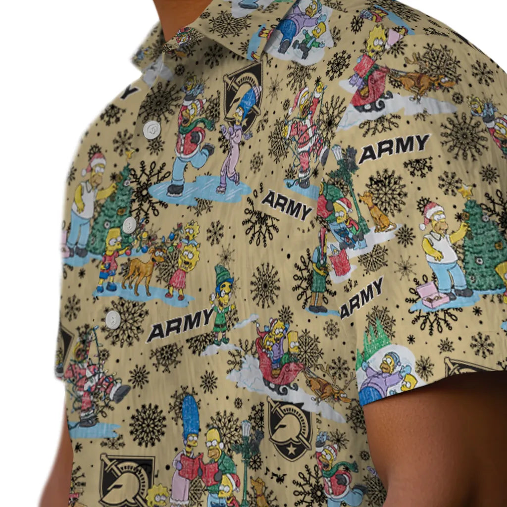 Army Black Knights Hawaiian Shirt - Simpsons Christmas | Hula Hawaiian Shirts