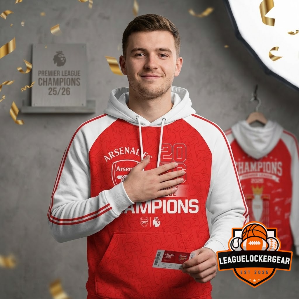 Arsenal F.C. Premier League Champions 2026 Hoodie - LeagueLockerGear