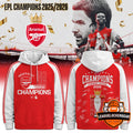 Arsenal F.C. Premier League Champions 2026 Hoodie - LeagueLockerGear