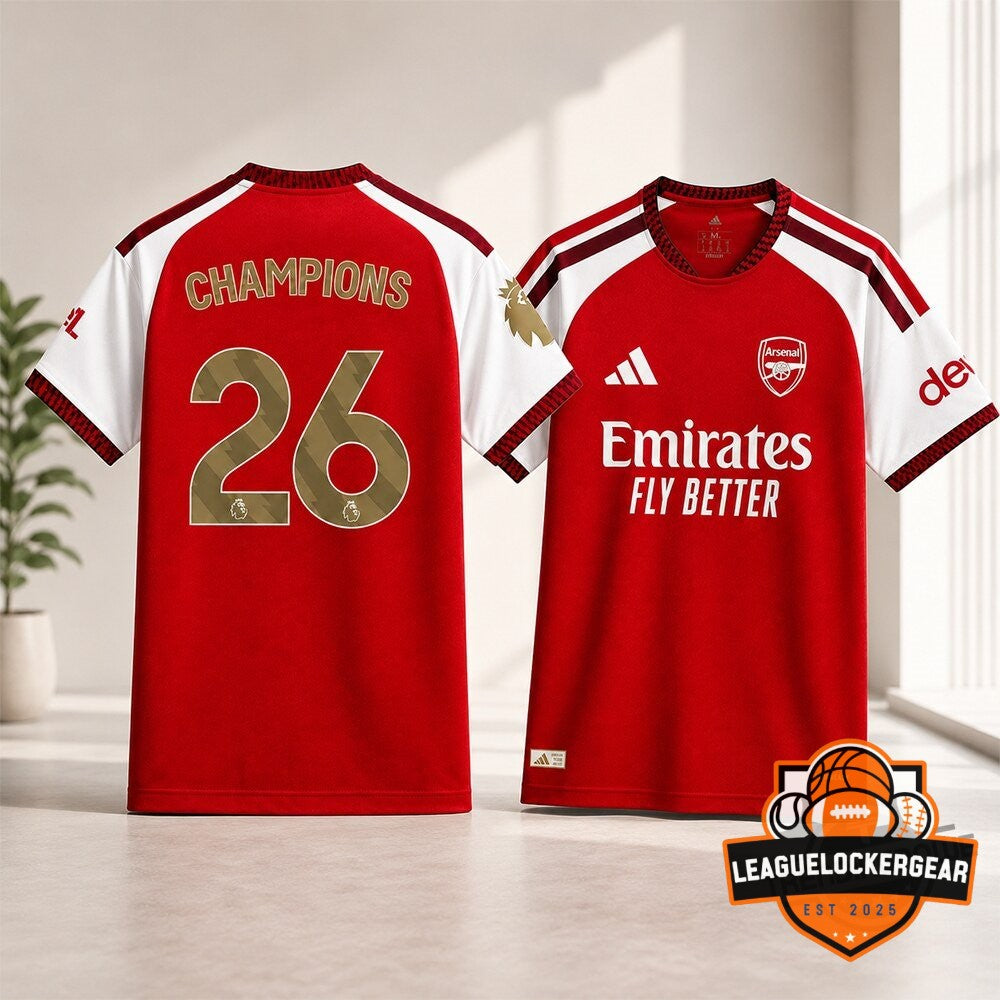 Arsenal Football Club Champions 26 Football Jersey - LeagueLockerGear