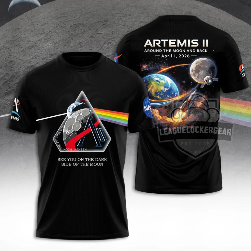 Artemis II See You On The Dark Side Of The Moon T-Shirt - LeagueLockerGear