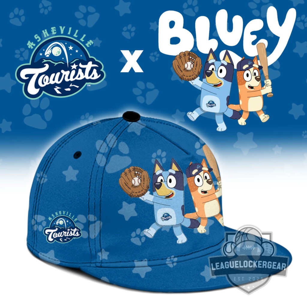 Asheville Tourists Bluey Night Collaboration Baseball Jersey - LeagueLockerGear