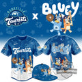 Asheville Tourists Bluey Night Collaboration Baseball Jersey - LeagueLockerGear