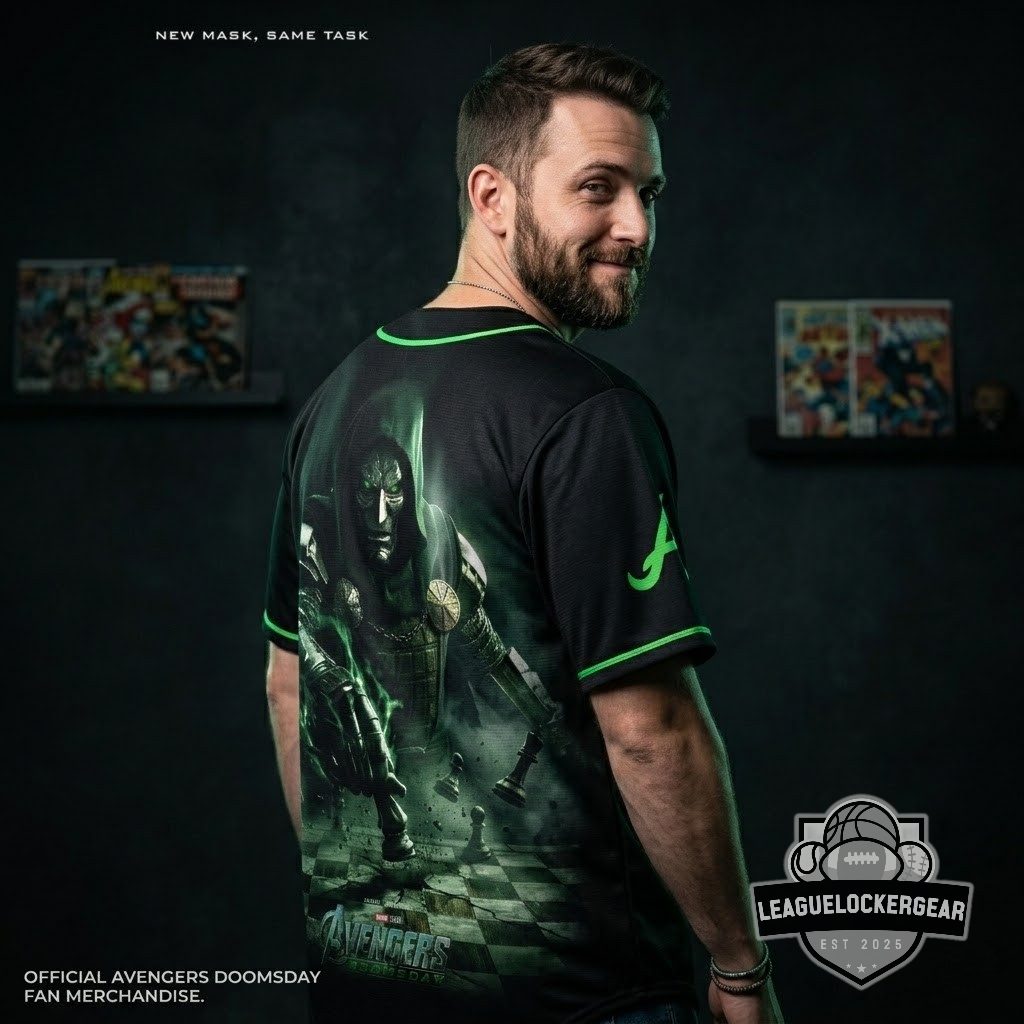 Atlanta Braves Doctor Doom Avengers Doomsday Baseball Jersey - LeagueLockerGear