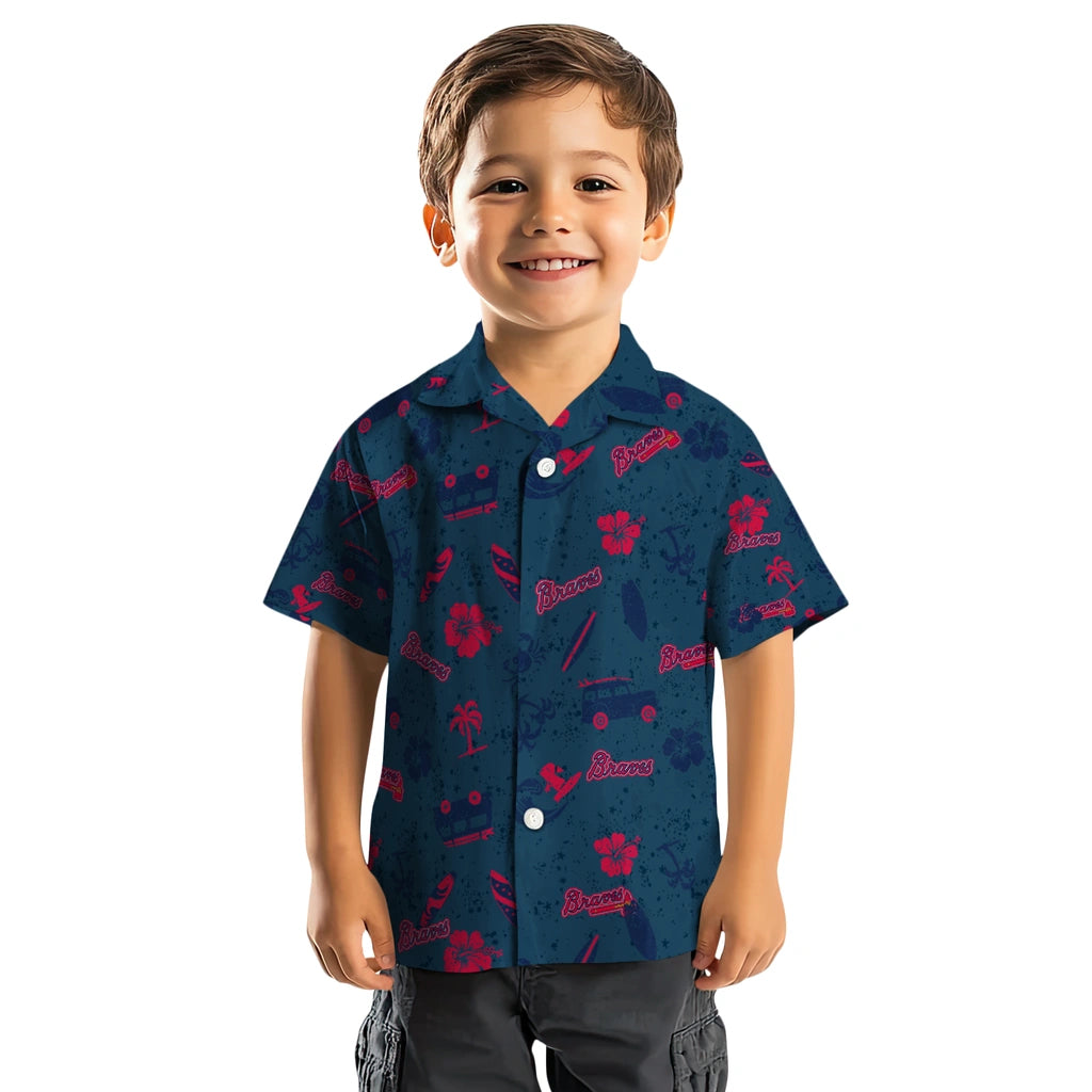 Atlanta Braves Hawaiian Shirt - Beach Vibe | Hula Hawaiian Shirts