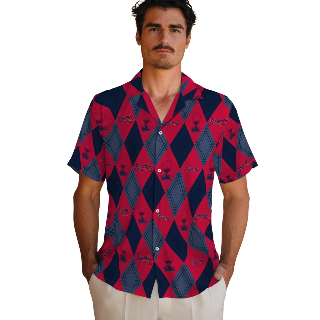 Atlanta Braves Hawaiian Shirt - Golfing Plaid | Hula Hawaiian Shirts