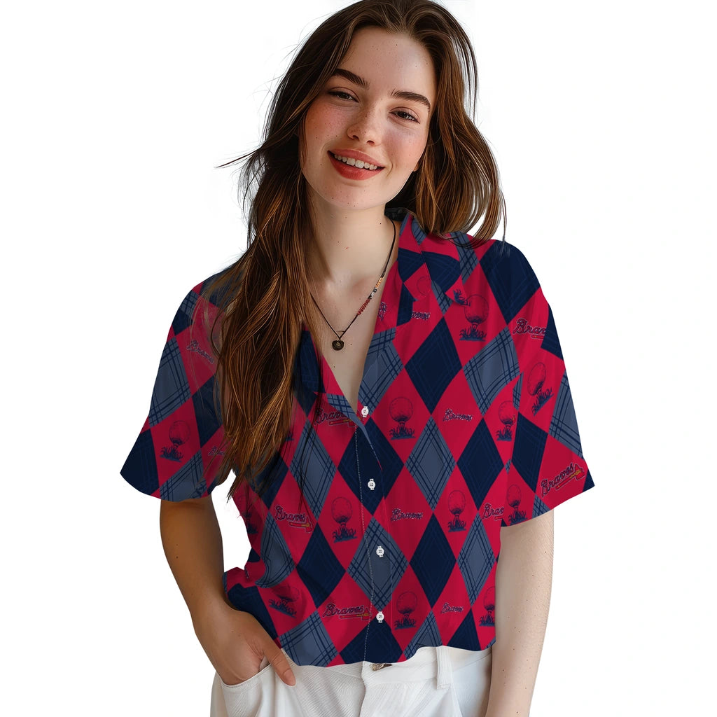 Atlanta Braves Hawaiian Shirt - Golfing Plaid | Hula Hawaiian Shirts