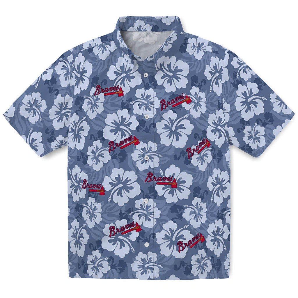 Atlanta Braves Hawaiian Shirt - Hibiscus Cluster | Hula Hawaiian Shirts