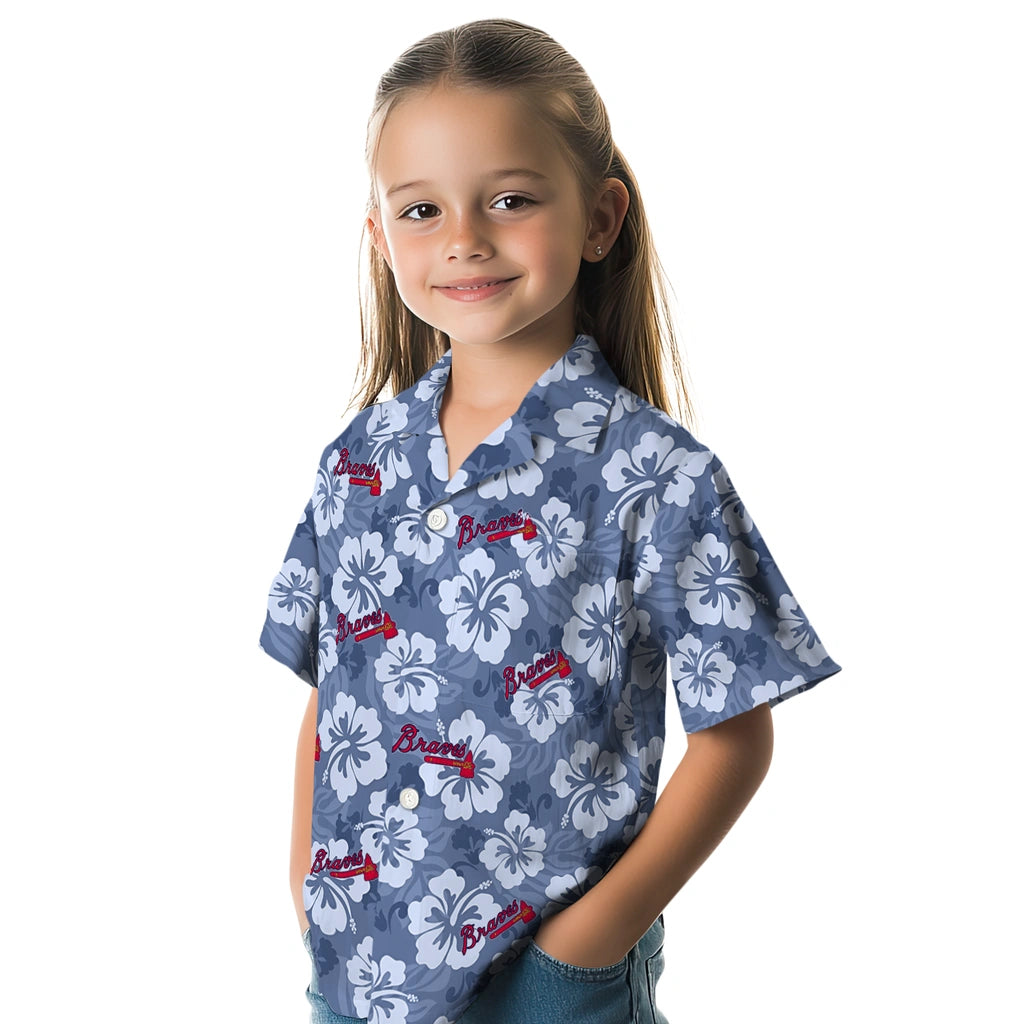 Atlanta Braves Hawaiian Shirt - Hibiscus Cluster | Hula Hawaiian Shirts