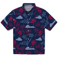 Atlanta Braves Hawaiian Shirt - Palm And Clouds | Hula Hawaiian Shirts