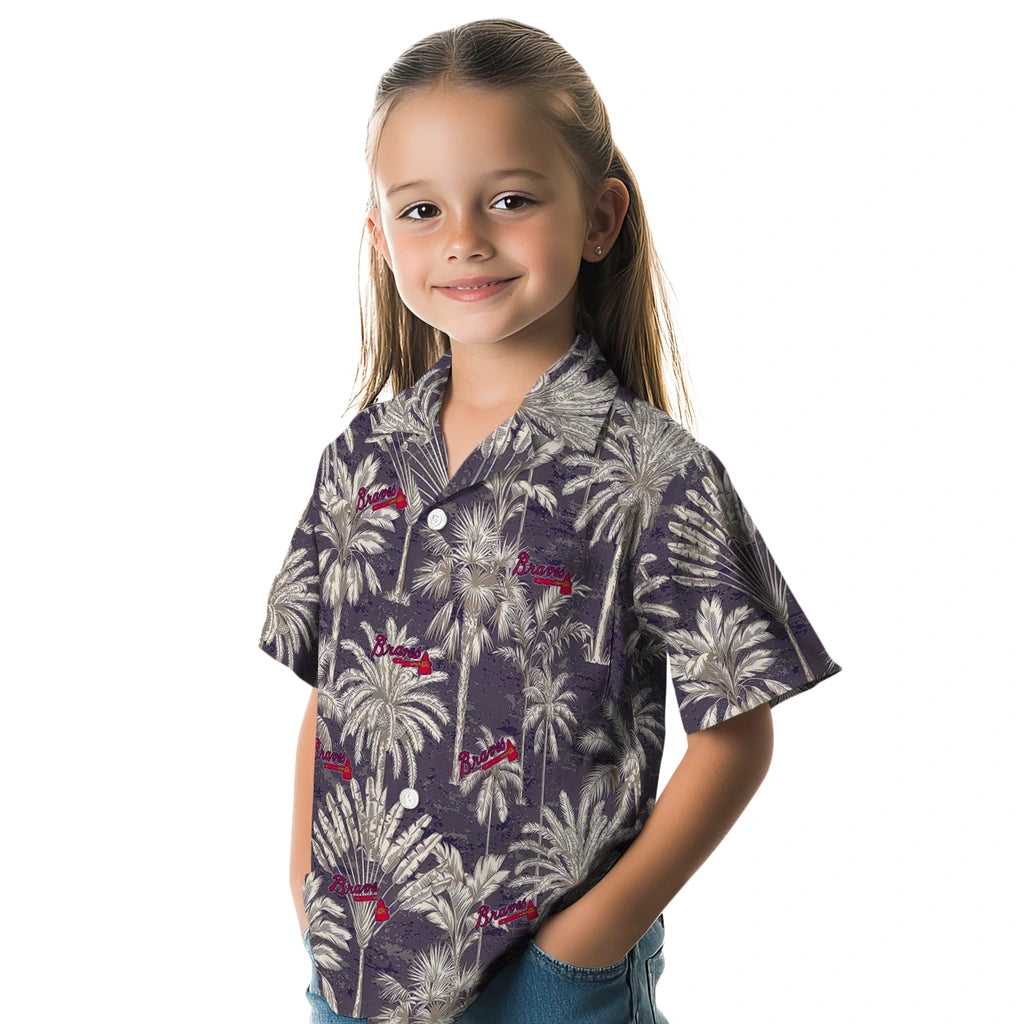 Atlanta Braves Hawaiian Shirt - Vintage Palm Tree | Hula Hawaiian Shirts