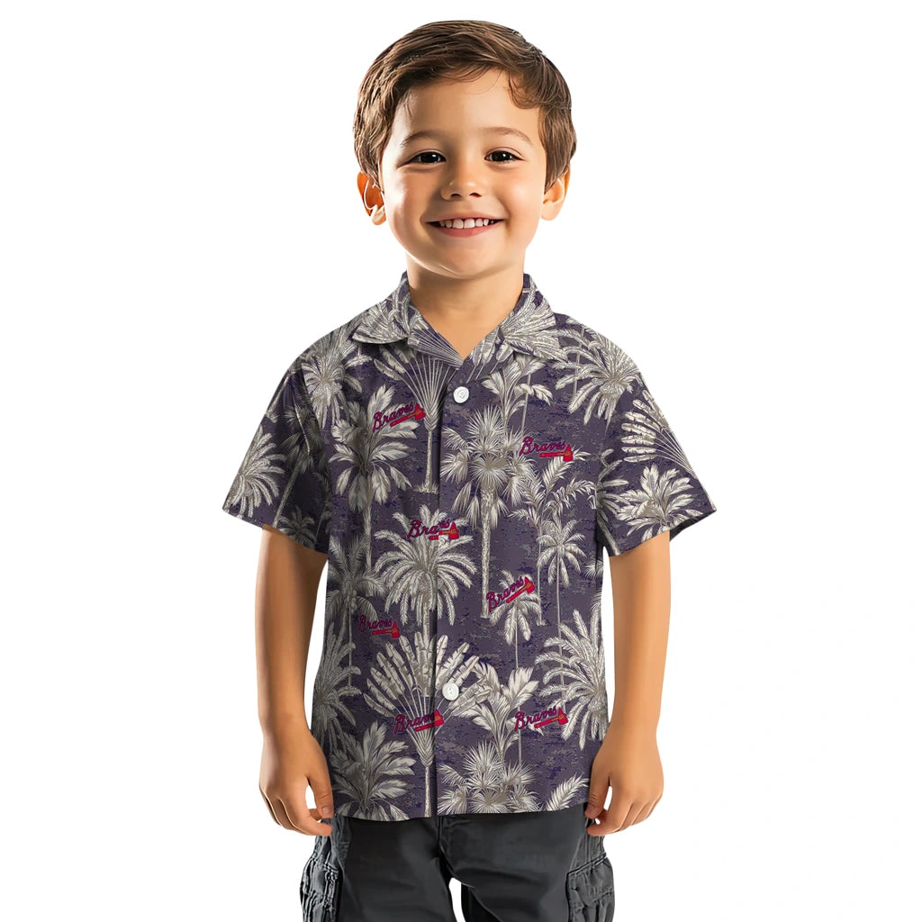 Atlanta Braves Hawaiian Shirt - Vintage Palm Tree | Hula Hawaiian Shirts