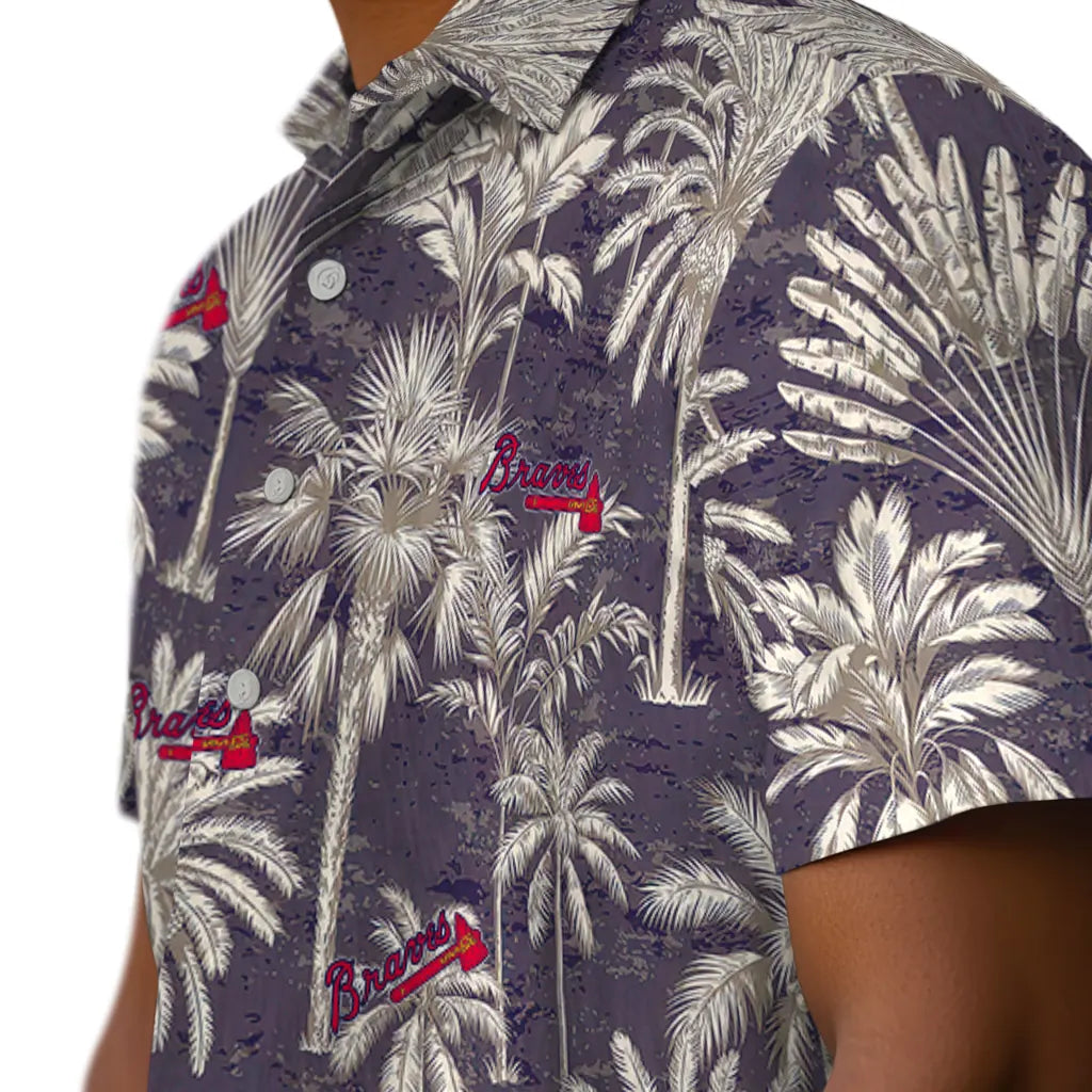 Atlanta Braves Hawaiian Shirt - Vintage Palm Tree | Hula Hawaiian Shirts
