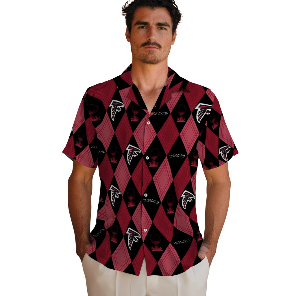 Atlanta Falcons Hawaiian Shirt - Golfing Plaid | Hula Hawaiian Shirts