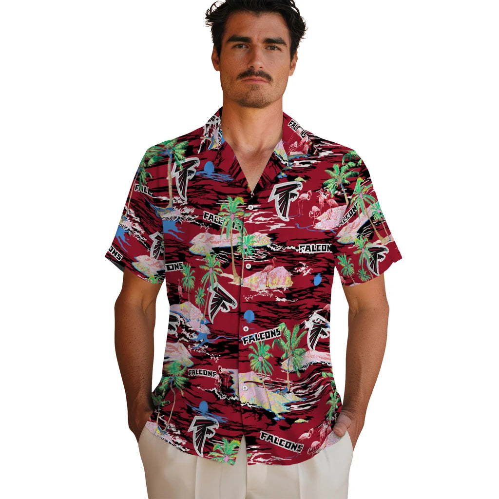 Atlanta Falcons Hawaiian Shirt - Hawaii Island | Hula Hawaiian Shirts