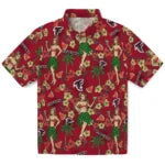 Atlanta Falcons Hawaiian Shirt - Hawaiian Girls Design | Hula Hawaiian Shirts