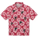 Atlanta Falcons Hawaiian Shirt - Hibiscus Cluster | Hula Hawaiian Shirts