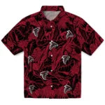 Atlanta Falcons Hawaiian Shirt - Monstera Layer | Hula Hawaiian Shirts