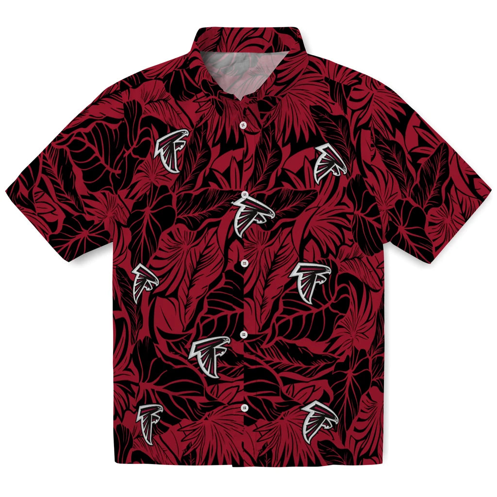 Atlanta Falcons Hawaiian Shirt - Monstera Layer | Hula Hawaiian Shirts