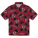 Atlanta Falcons Hawaiian Shirt - Palm Tree Motif | Hula Hawaiian Shirts