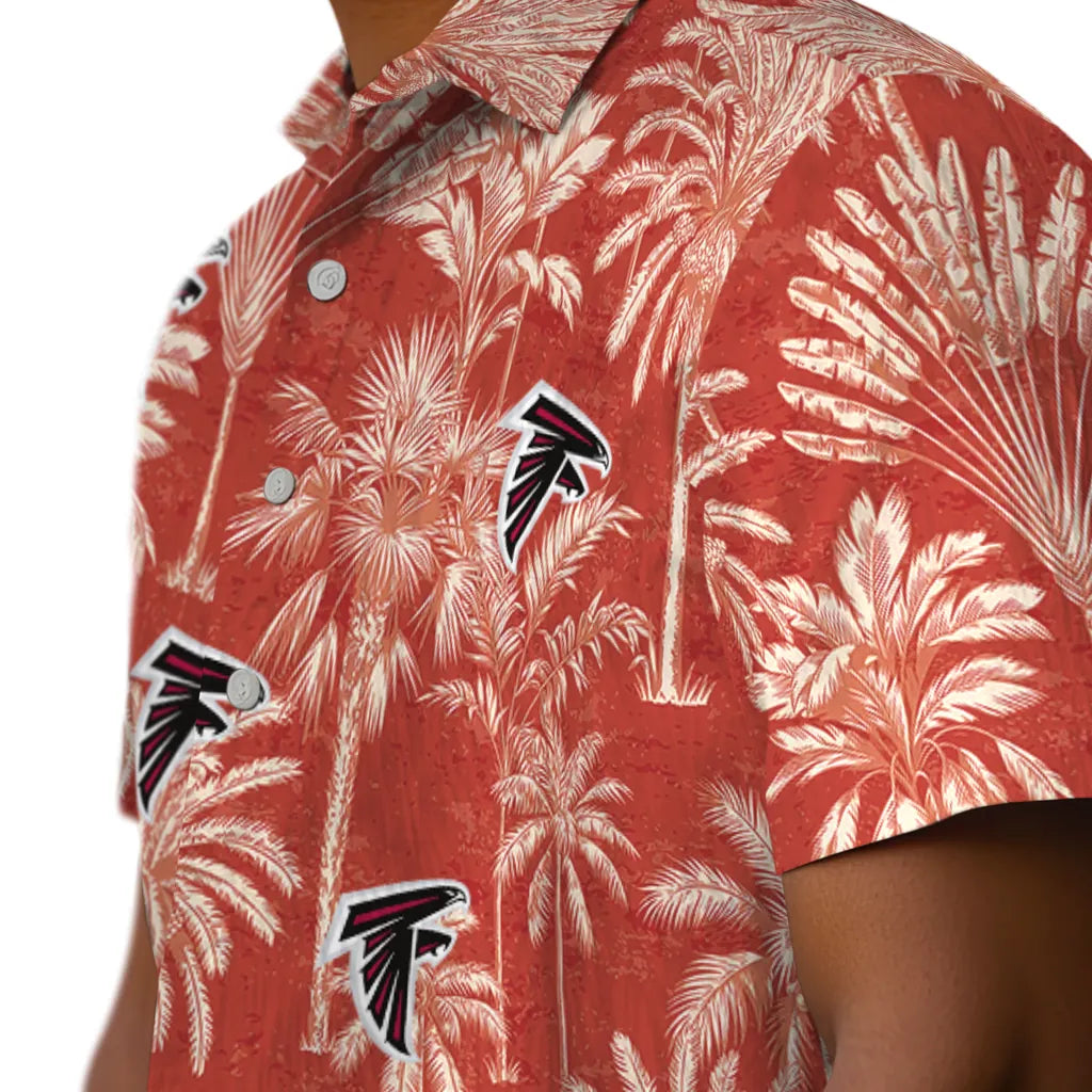 Atlanta Falcons Hawaiian Shirt - Vintage Palm Tree | Hula Hawaiian Shirts