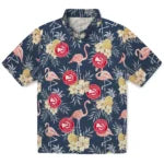 Atlanta Hawks Hawaiian Shirt - Flamingo Hibiscus | Hula Hawaiian Shirts