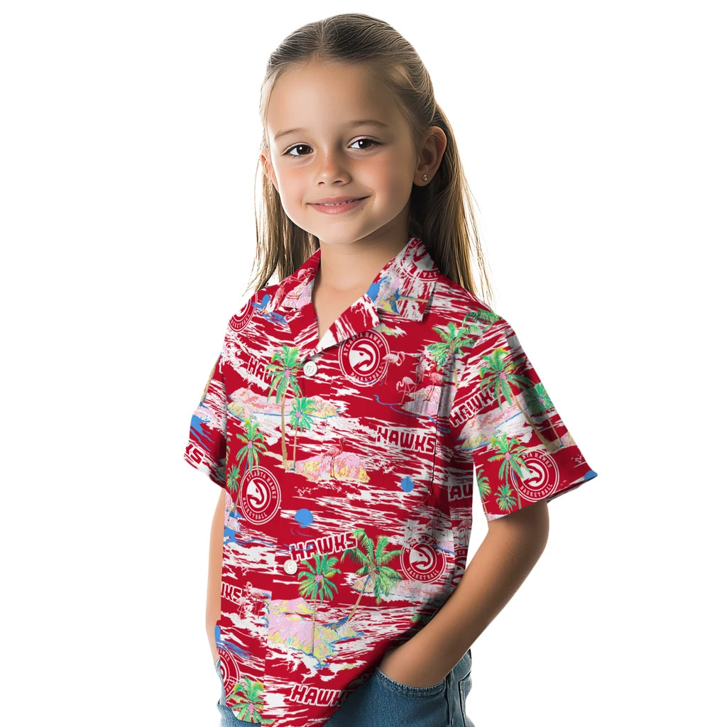 Atlanta Hawks Hawaiian Shirt - Hawaii Island | Hula Hawaiian Shirts