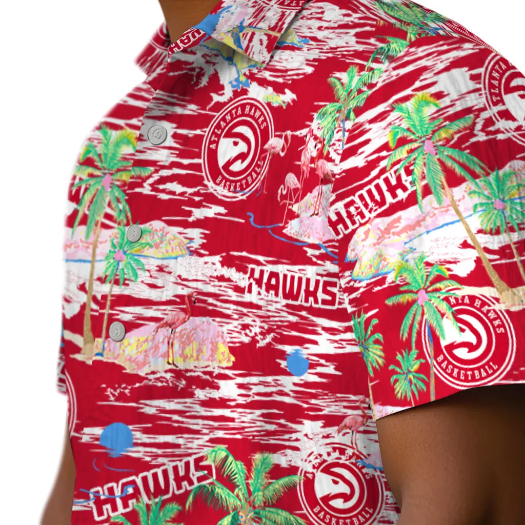 Atlanta Hawks Hawaiian Shirt - Hawaii Island | Hula Hawaiian Shirts