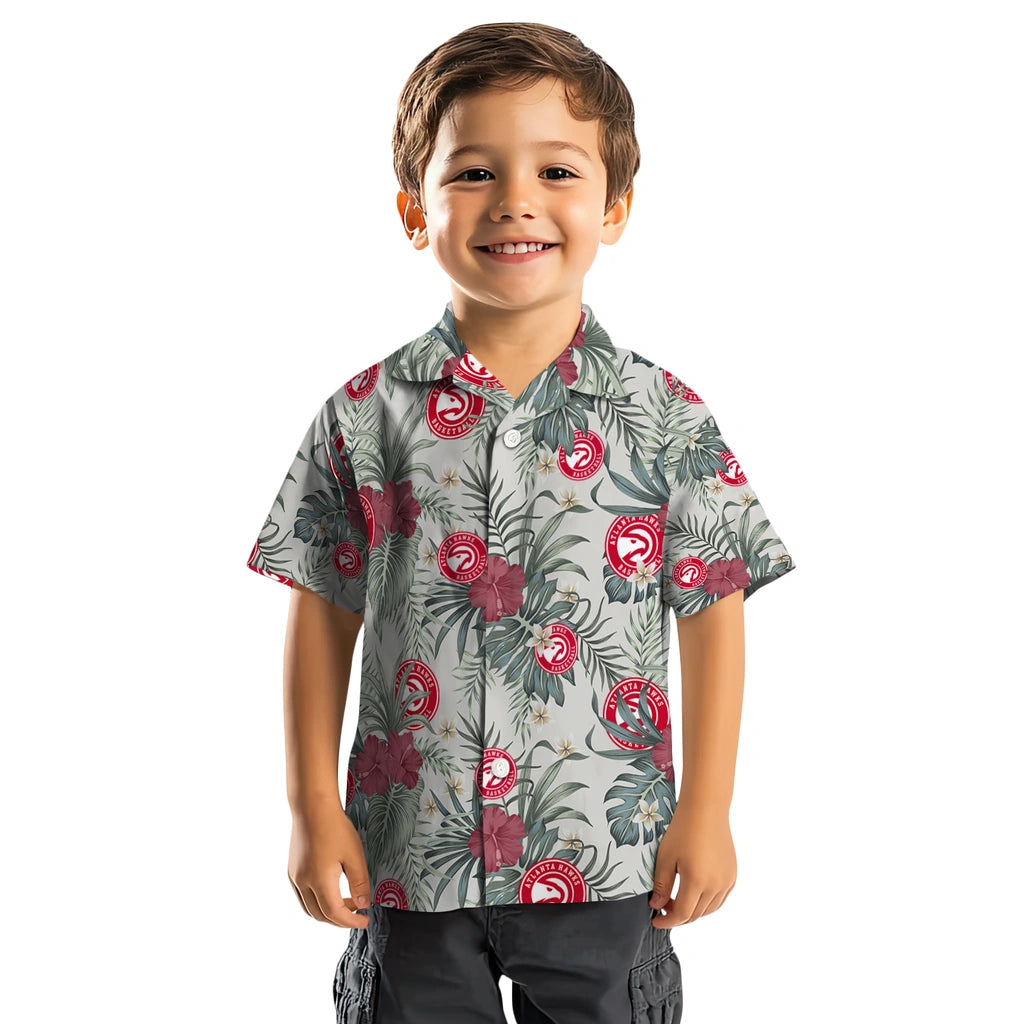 Atlanta Hawks Hawaiian Shirt - Hibiscus Designs | Hula Hawaiian Shirts