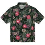 Atlanta Hawks Hawaiian Shirt - Hibiscus Leaves Pattern | Hula Hawaiian Shirts