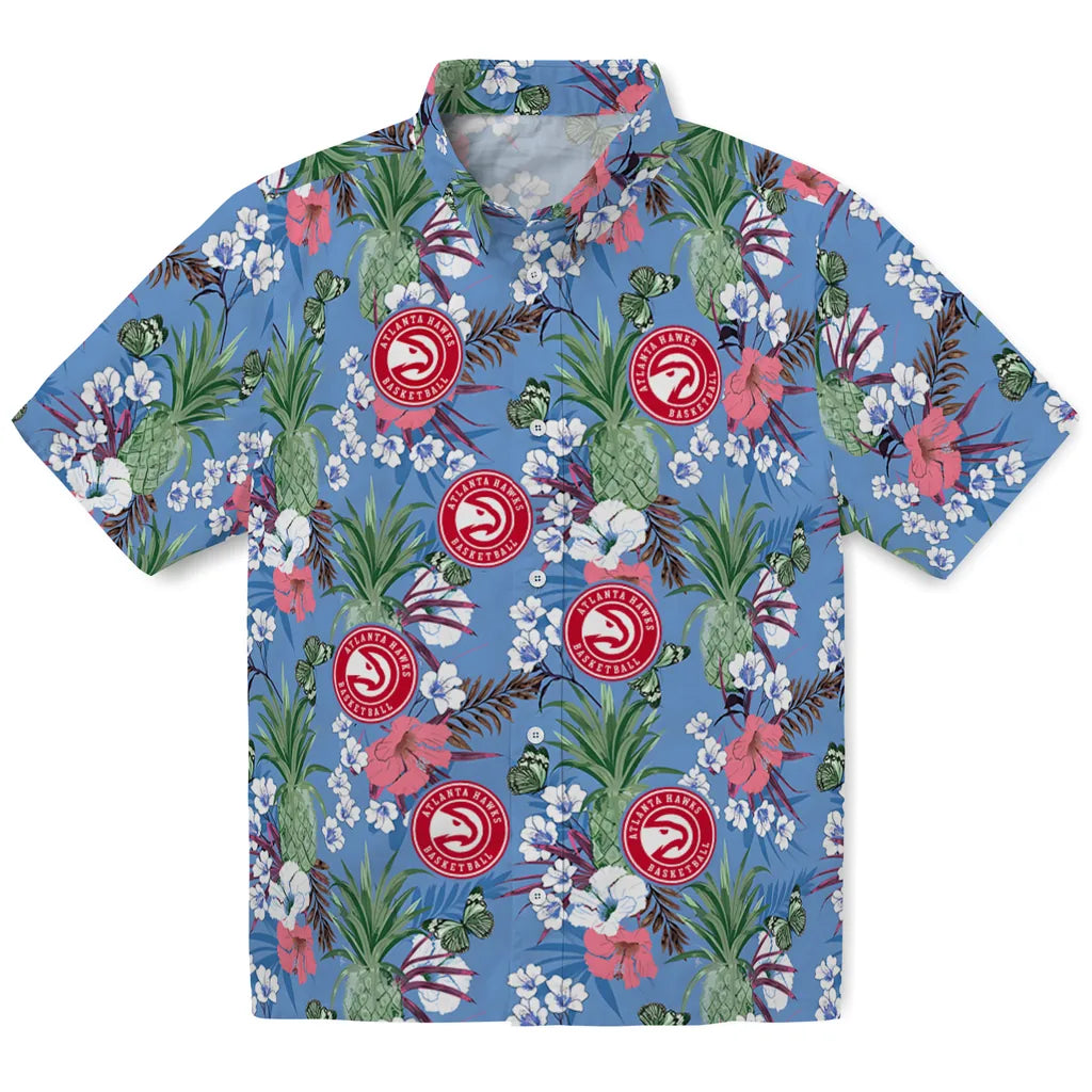 Atlanta Hawks Hawaiian Shirt - Pineapple Bouquet | Hula Hawaiian Shirts