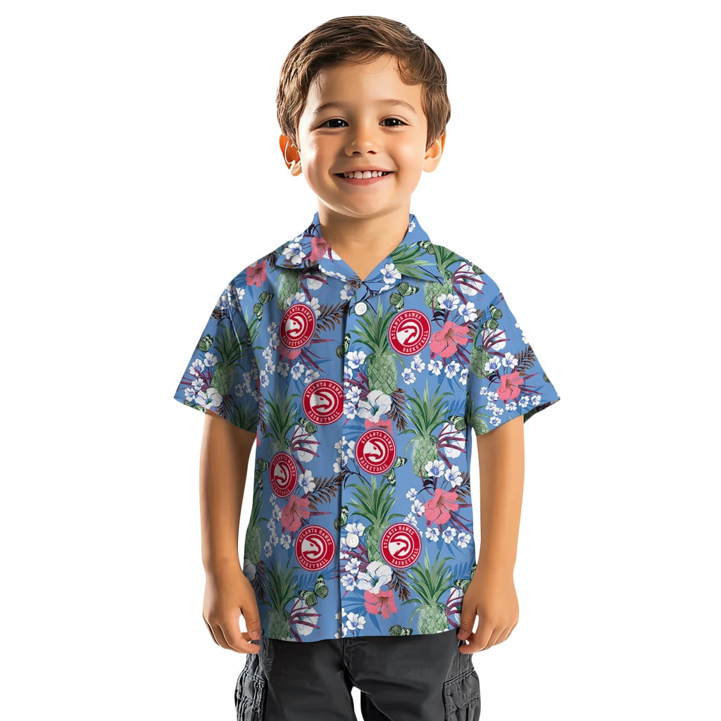 Atlanta Hawks Hawaiian Shirt - Pineapple Bouquet | Hula Hawaiian Shirts