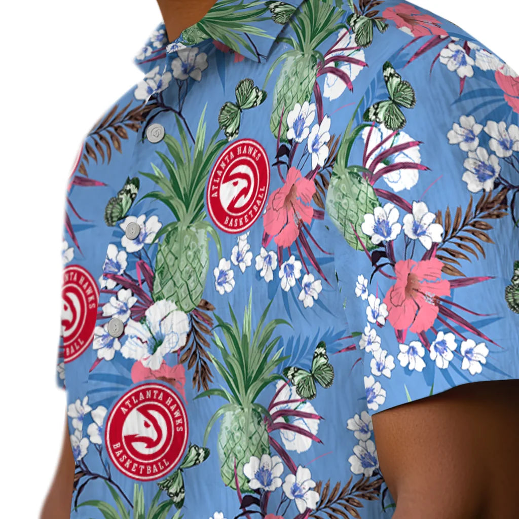 Atlanta Hawks Hawaiian Shirt - Pineapple Bouquet | Hula Hawaiian Shirts
