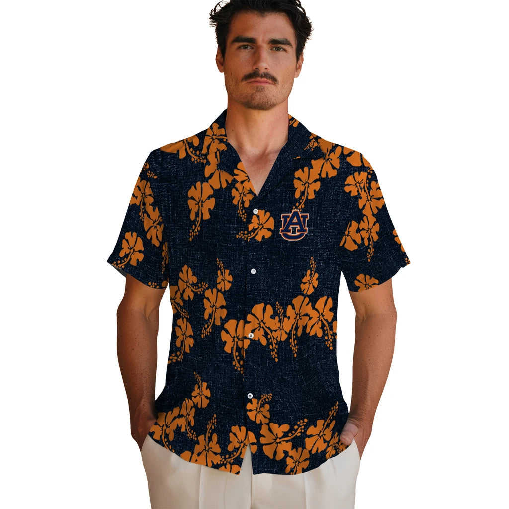 Auburn Tigers Hawaiian Shirt - 50th State Flower | Hula Hawaiian Shirts