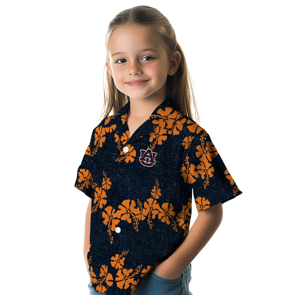 Auburn Tigers Hawaiian Shirt - 50th State Flower | Hula Hawaiian Shirts