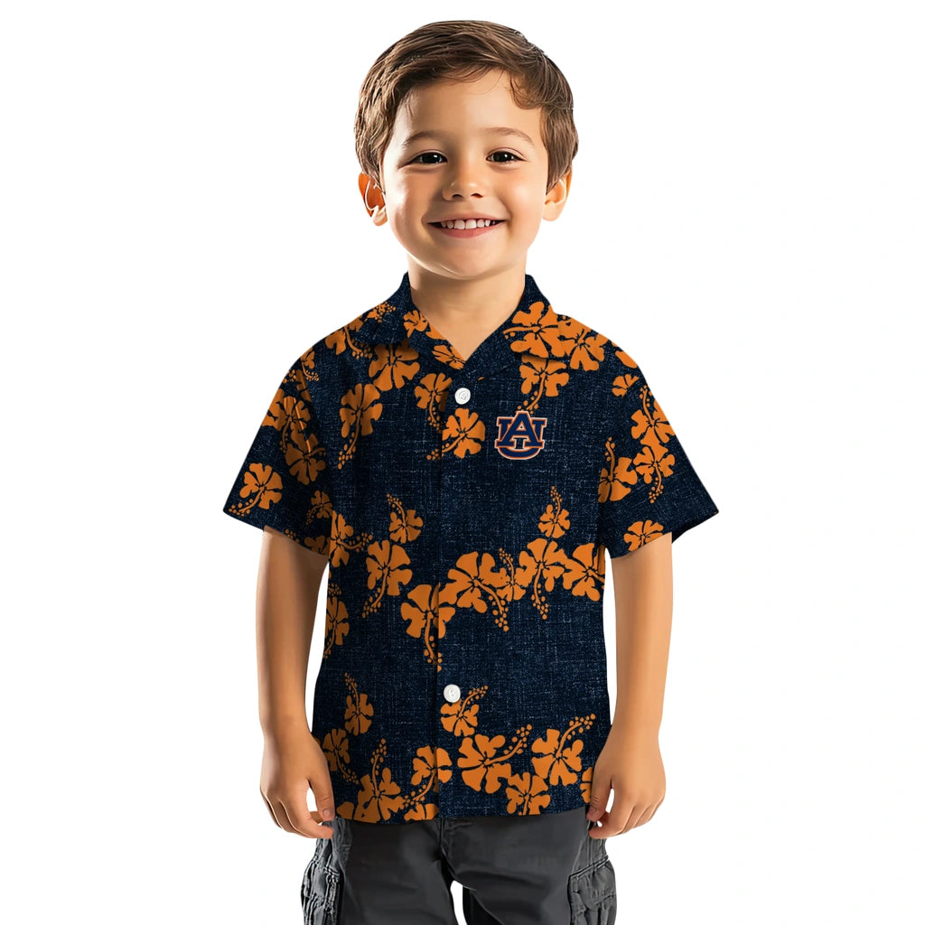 Auburn Tigers Hawaiian Shirt - 50th State Flower | Hula Hawaiian Shirts