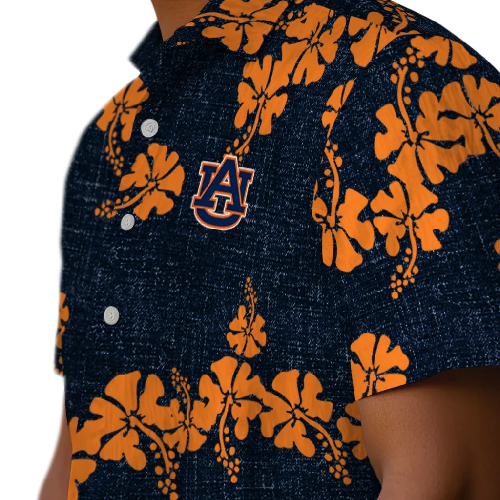 Auburn Tigers Hawaiian Shirt - 50th State Flower | Hula Hawaiian Shirts