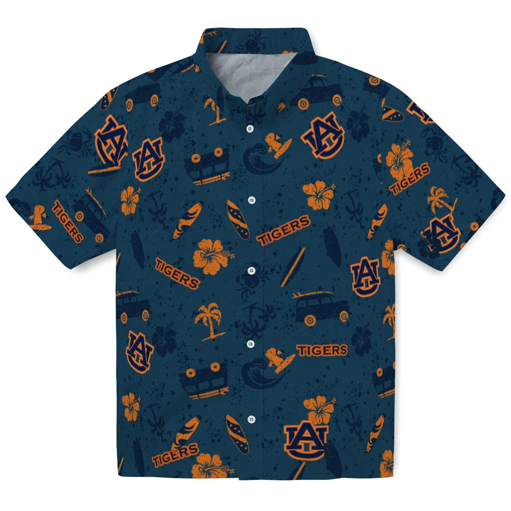 Auburn Tigers Hawaiian Shirt - Beach Vibe | Hula Hawaiian Shirts
